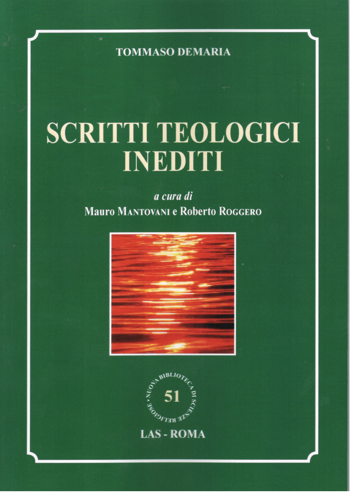 DEMARIA - Scritti Teologici Inediti - Immagine di Copertina